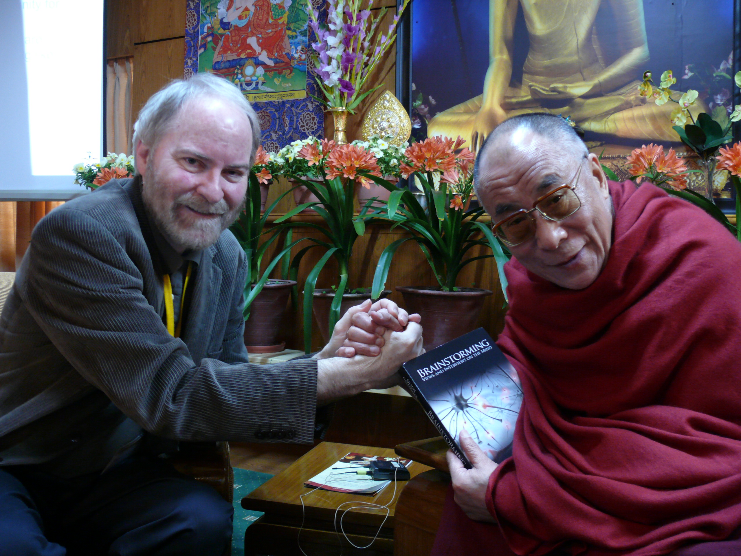 Gallagher with Dalai Lama (2009)